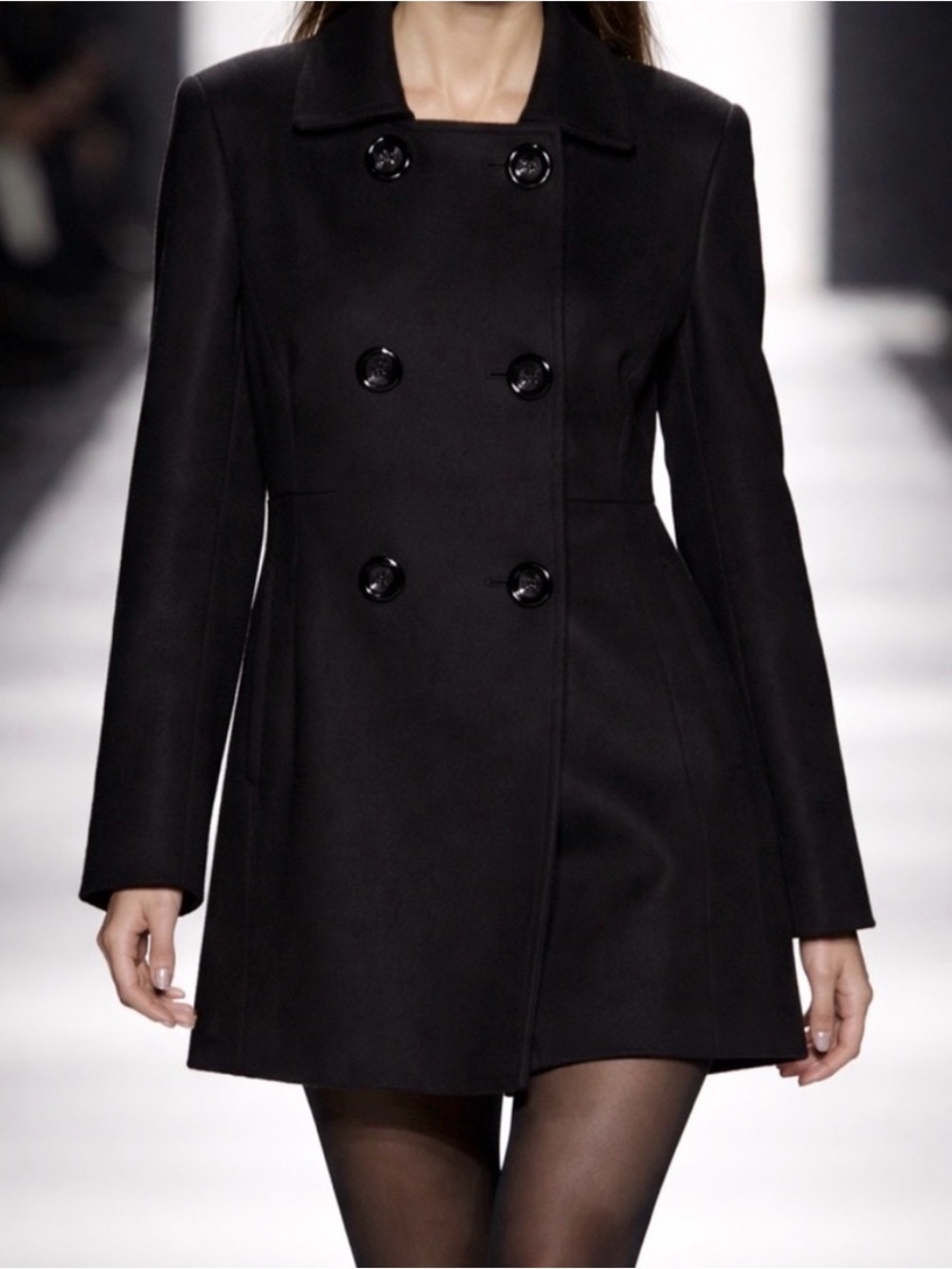 🌹Elegant Classic Black Double-Breasted Trench Coat
